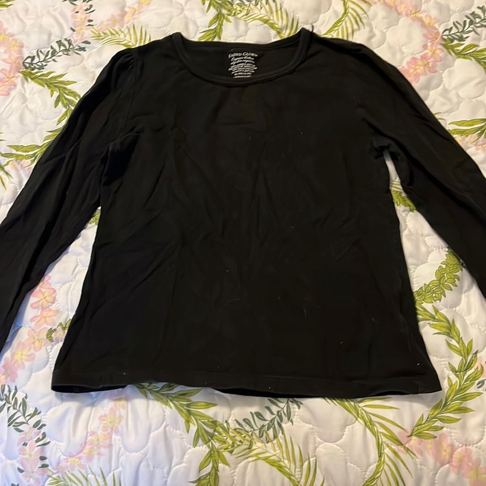 Faded Glory Black Long Sleeve Shirt